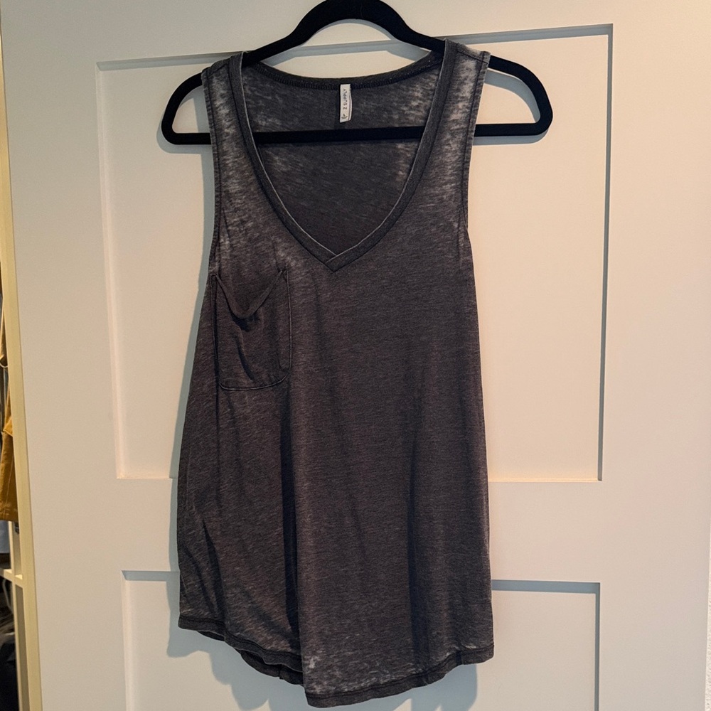 Z Supply Soft Charcoal Tank Top